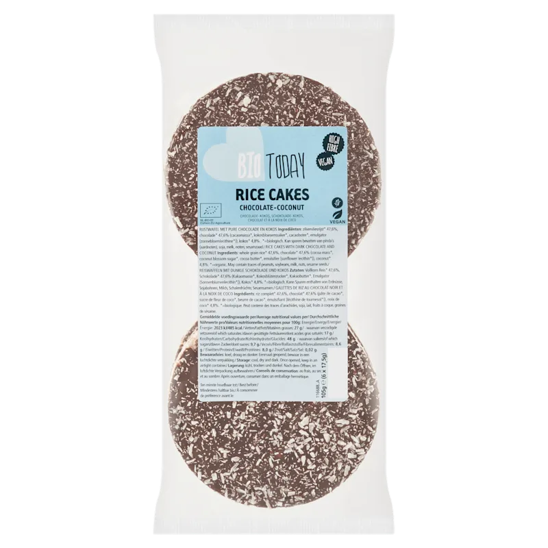BioToday Vegan ricecakes choco-coco bio