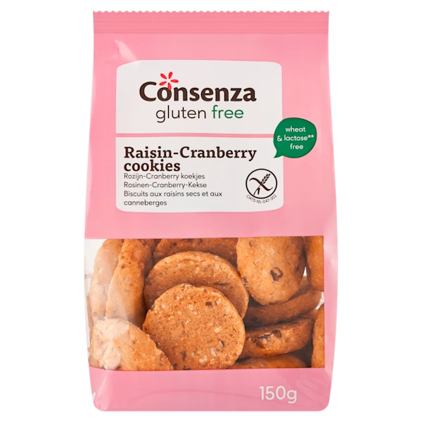 Consenza GV Rozijn-cranberry koekjes bio