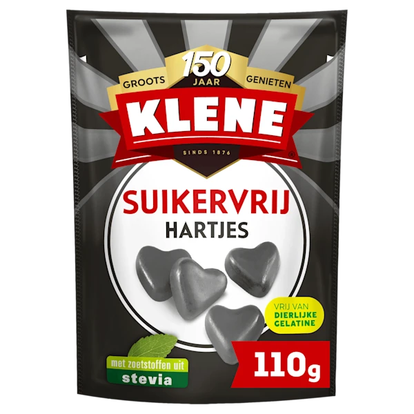 Klene Suikervrij zoethouten hartjes