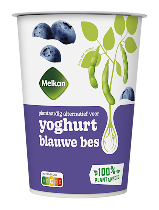 Soja yoghurt bosbes