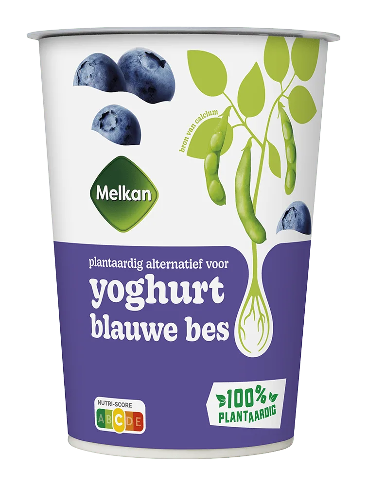 Melkan Soja yoghurt bosbes