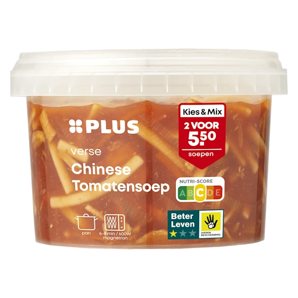 PLUS Chinese tomatensoep