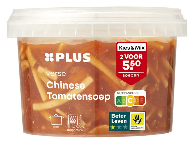 PLUS Chinese tomatensoep