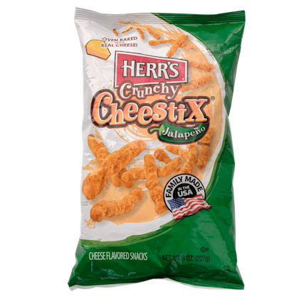 Herr's Crunchy jalapeno cheestix