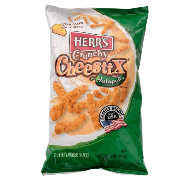 Herr's Crunchy jalapeno cheestix