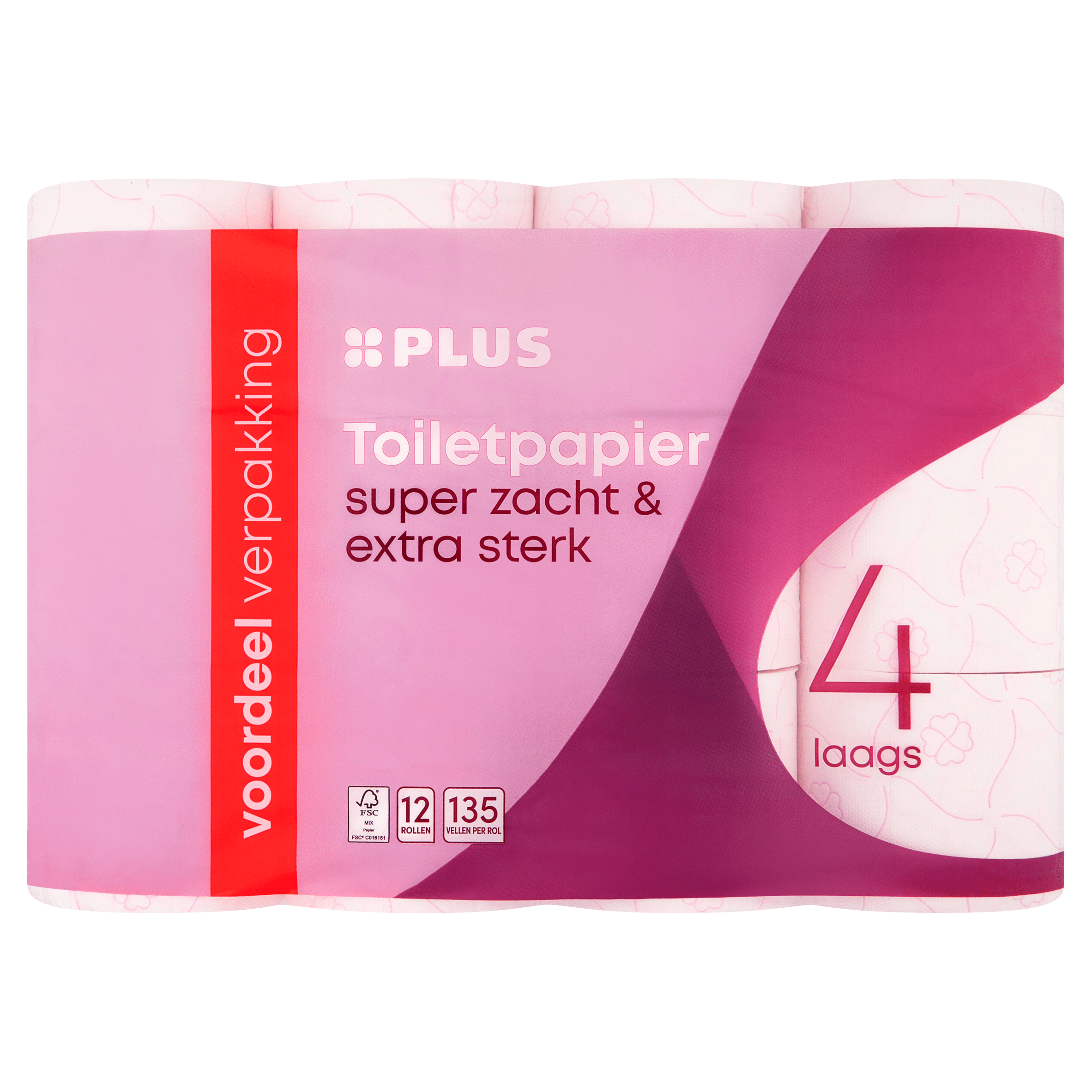 PLUS Toiletpapier 4laags