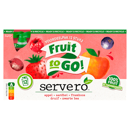 Fruit to Go Appel Aardbei Framboos vdv