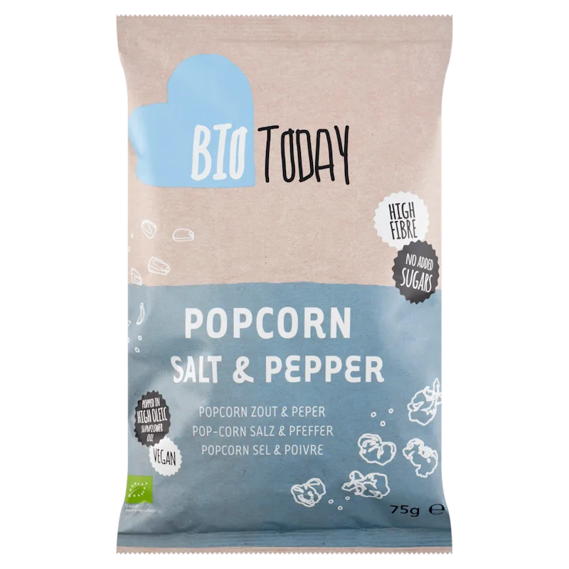 BioToday Popcorn salt & pepper bio