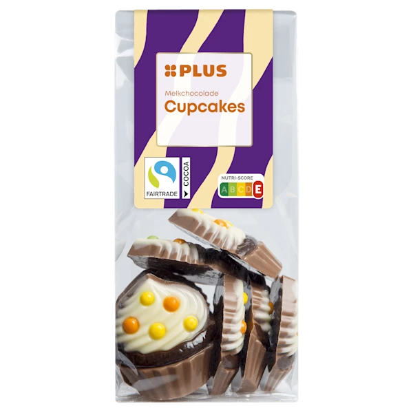 PLUS Chocoladefiguren cupcakes melk