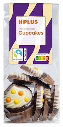 PLUS Chocoladefiguren cupcakes melk