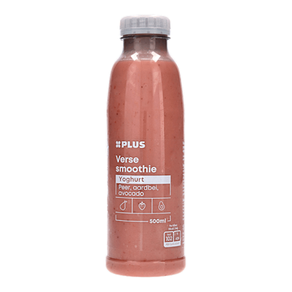 Verse smoothie yoghurt peer aardbei av