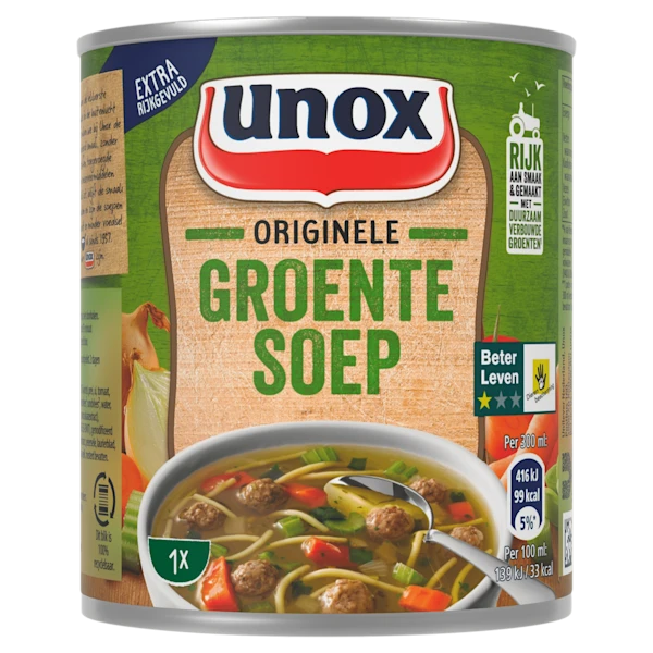 Unox Soep in blik originele groentesoep
