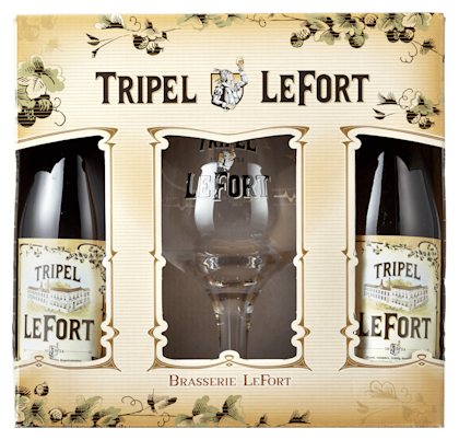Tripel Box Geschenkset met glas