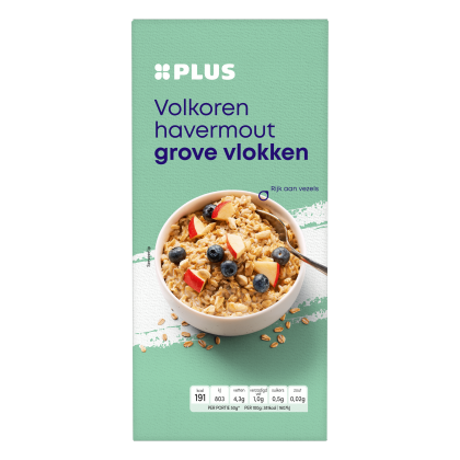 Volkoren havermout grove vlokken