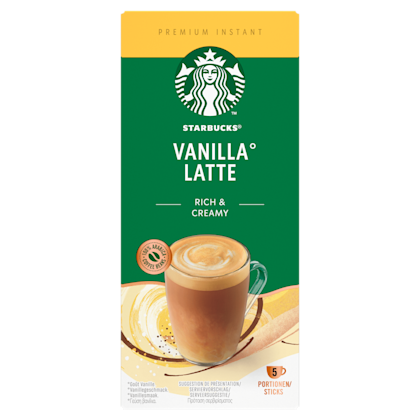 Vanilla latte oploskoffie sticks