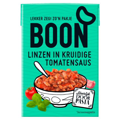 Linzen in kruidige tomatensaus - mini