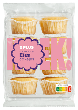 Roomboter eiercakejes