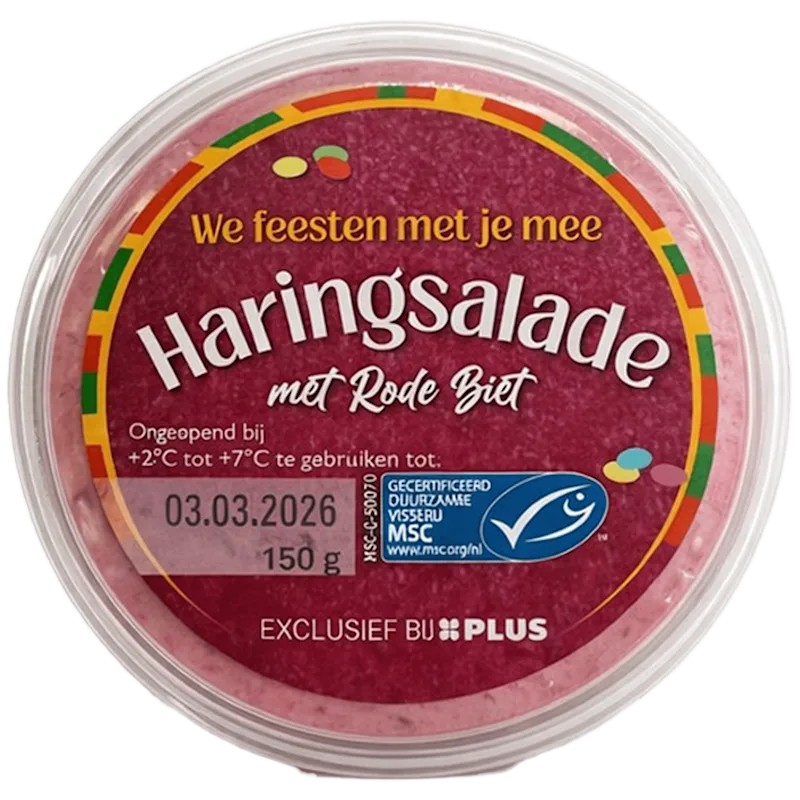 StreekSelecties Haring salade met rode biet
