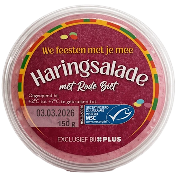 StreekSelecties Haring salade met rode biet