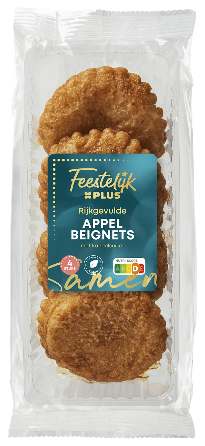 Feestelijk PLUS Appelbeignet verpakt 4 st