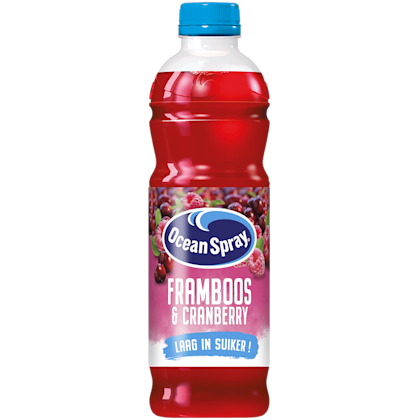 Framboos cranberry laag in suiker