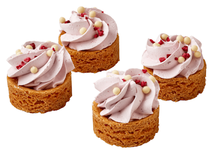 Mini frambozengebakjes