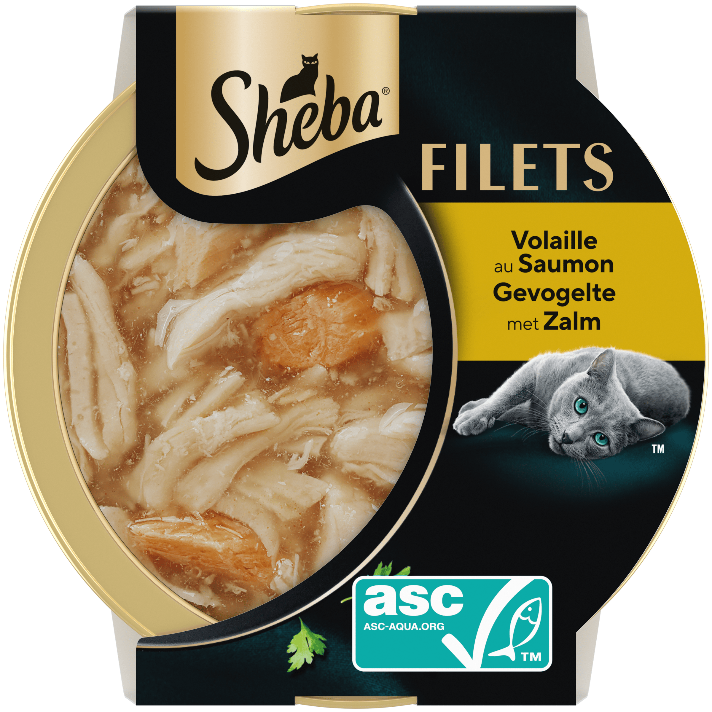 Sheba filets gevogelte en zalm