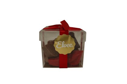 Valentijn/Moederdag pralines in kubus