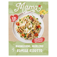 Mama's Maaltijden Risotto bospadestoel, doperwt kipfilet