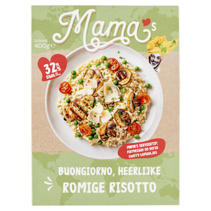 Risotto bospadestoel, doperwt kipfilet