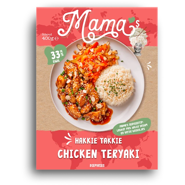 Mama's Maaltijden Kip Teriyaki Pandan groentemix