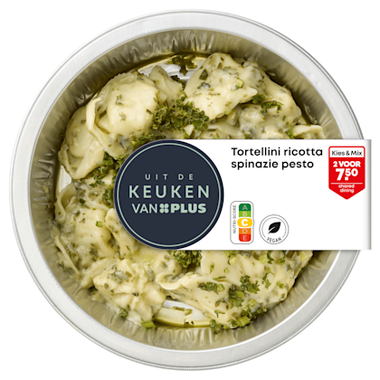 Uit de keuken van Tortellini ricotta spinazie pesto