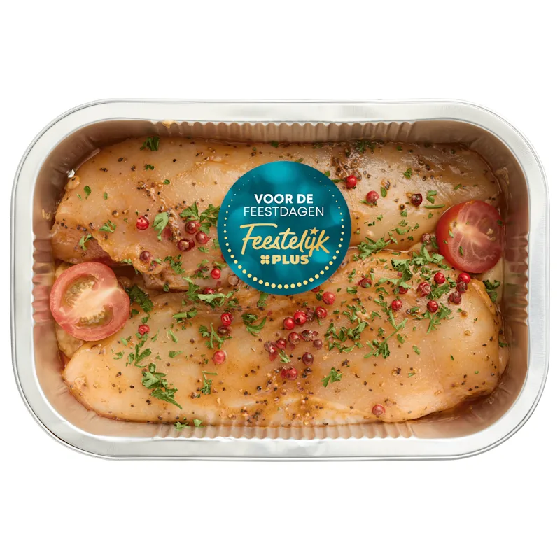 PLUS Ovenschotel kipfilet peperroomsaus