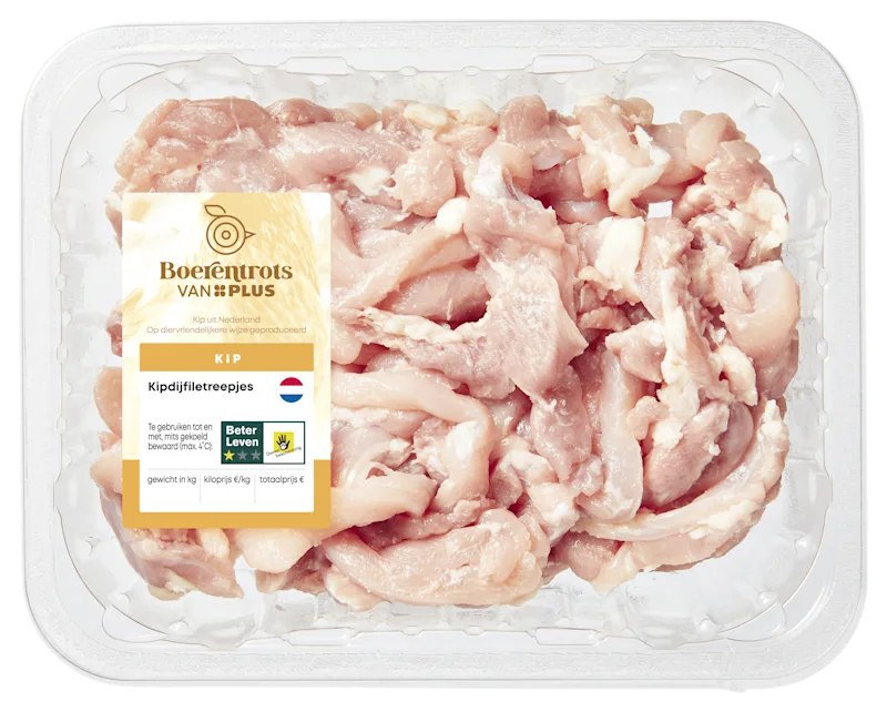 PLUS Boerentrots Kipdijfiletreepjes