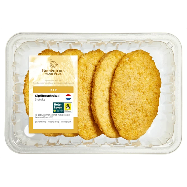 PLUS Boerentrots Kipschnitzel 5st.