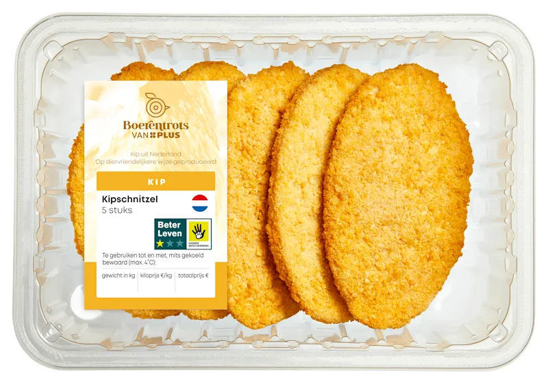 PLUS Boerentrots Kipschnitzel 5st.