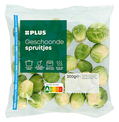 Spruiten geschoond kvp