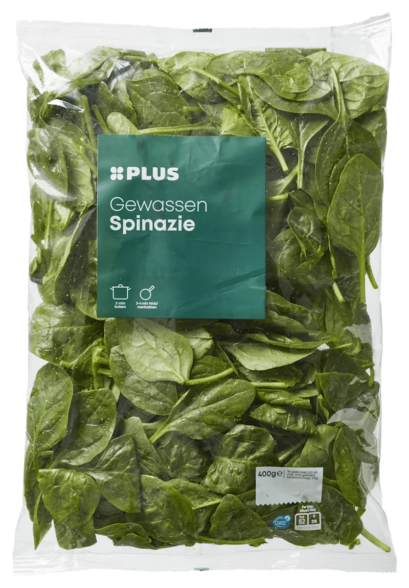 PLUS Spinazie gewassen