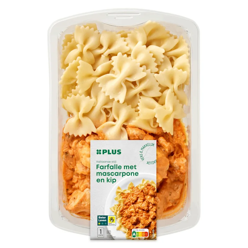 PLUS Farfalle kip mascarpone