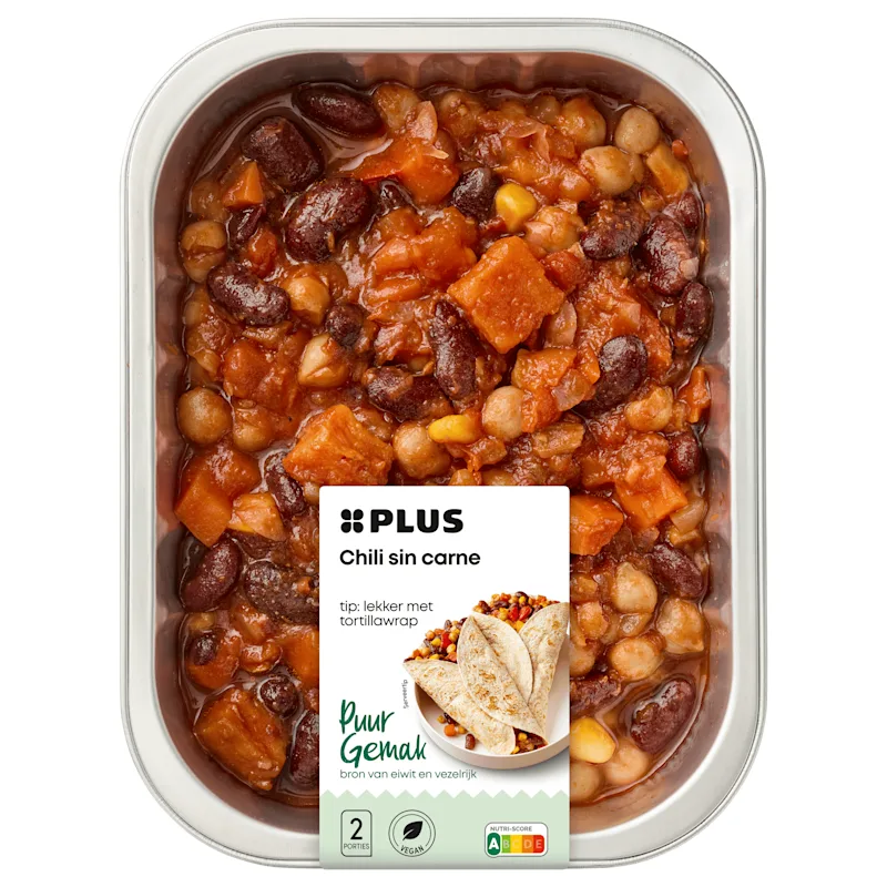 PLUS Chili sin carne zoet aardappel