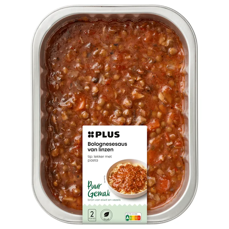 PLUS Puur Gemak Bolognesesaus van linzen