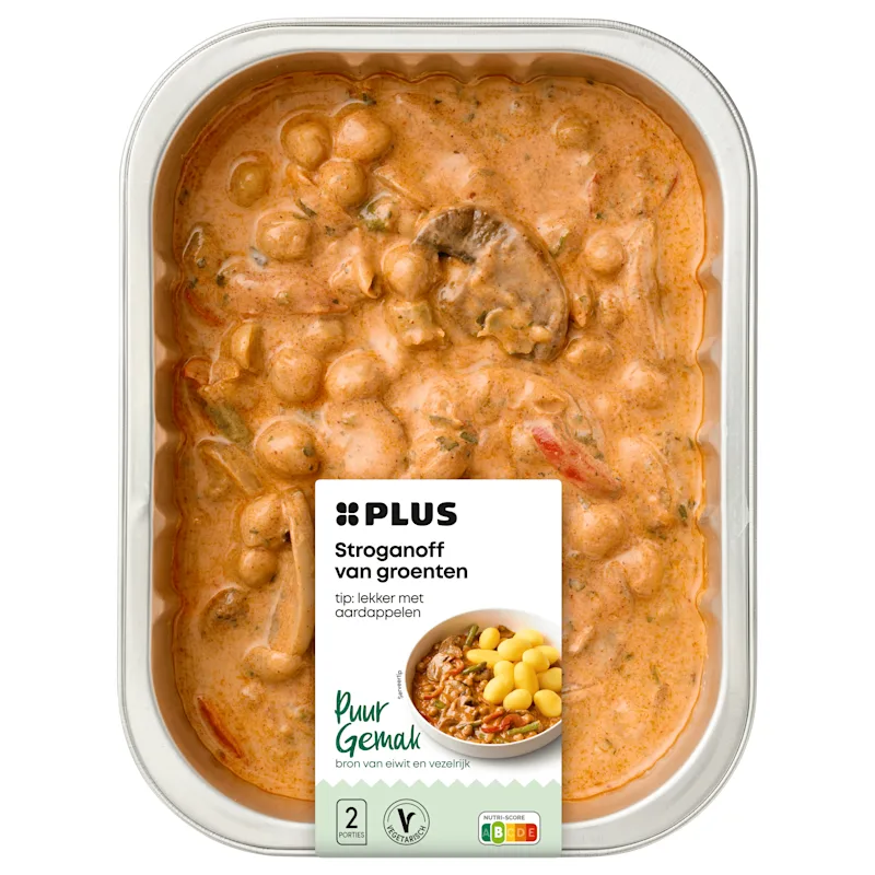 PLUS Stroganoff met kikkererwten