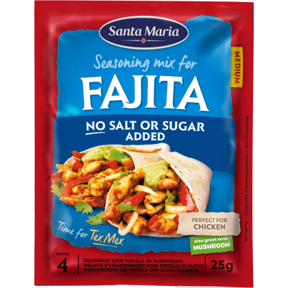 Fajita kruidenmix geen zout toegevoegd