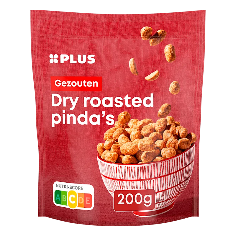PLUS Dry roasted pinda's