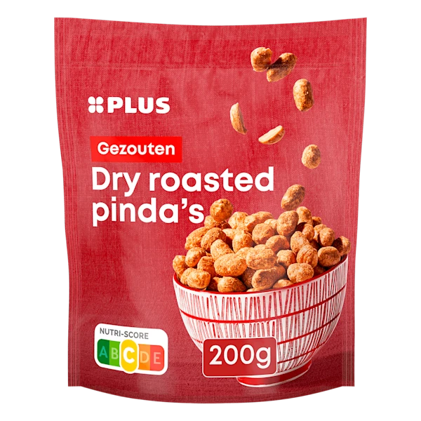 PLUS Dry roasted pinda's
