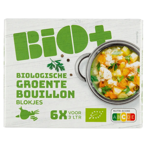 BIO+ Bouillon groente 6 blokjes