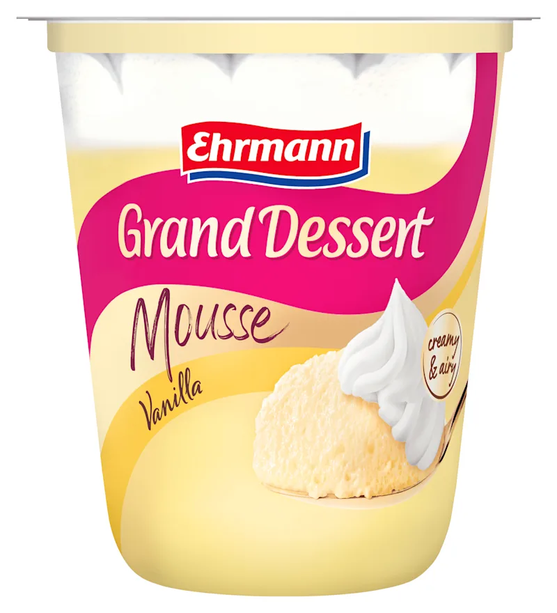 Ehrmann Grand Dessert Mousse Vanille + topping