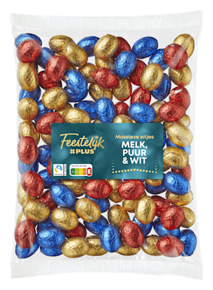 Paaseieren Melk Puur Wit massief FT