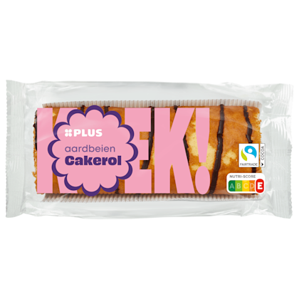 Aardbeiencakerol Fairtrade - PLUS