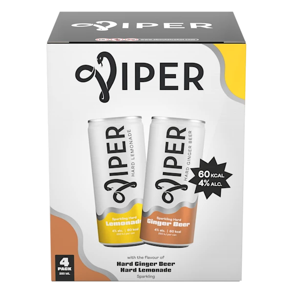 Viper Hard Seltzer Ginger & Lemonade